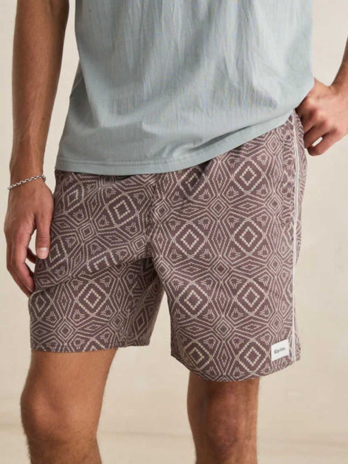 Rhythm Mosaic Heritage Beach Short Latte