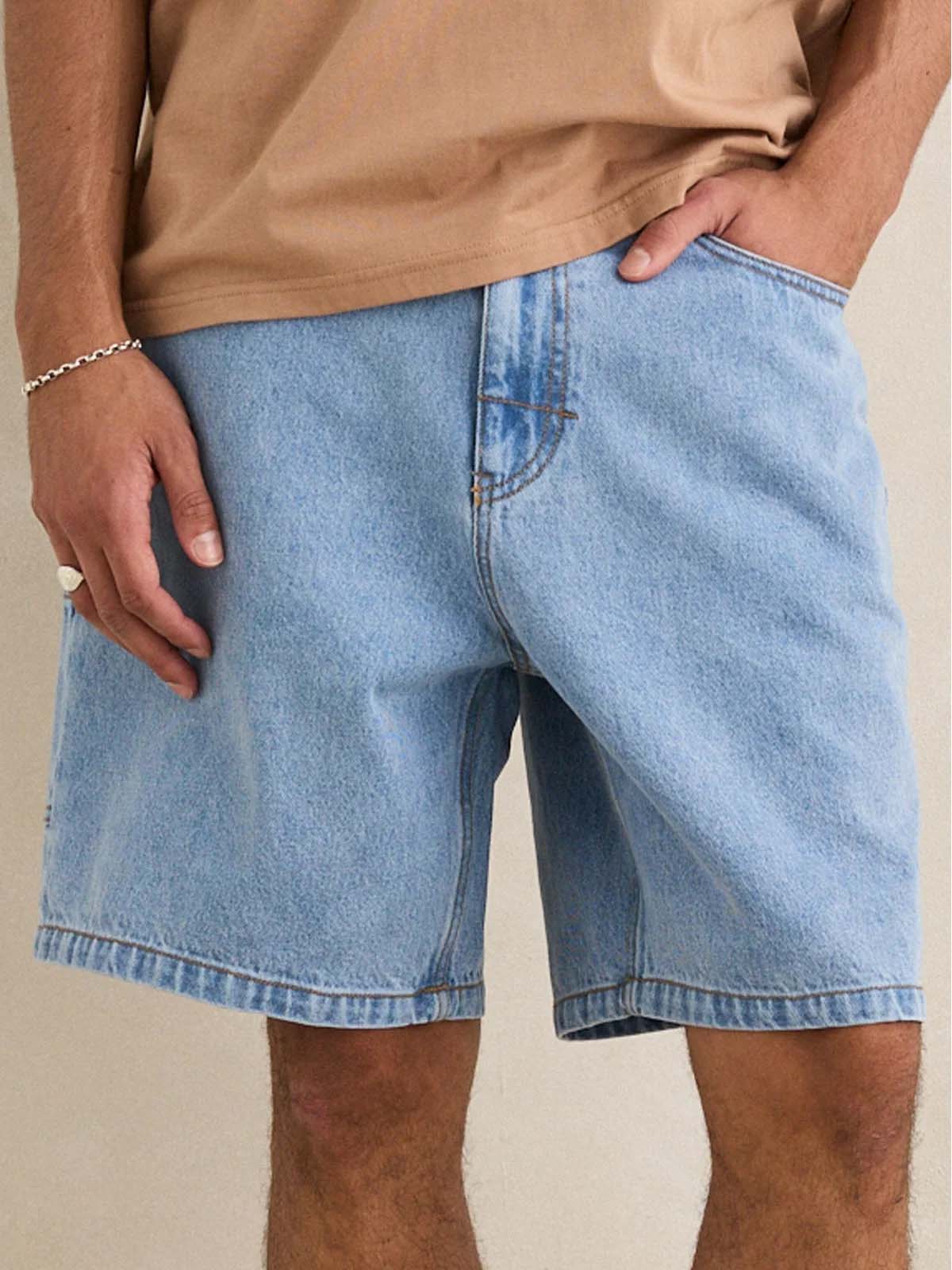 Rhythm Toby Denim Short Stone Wash