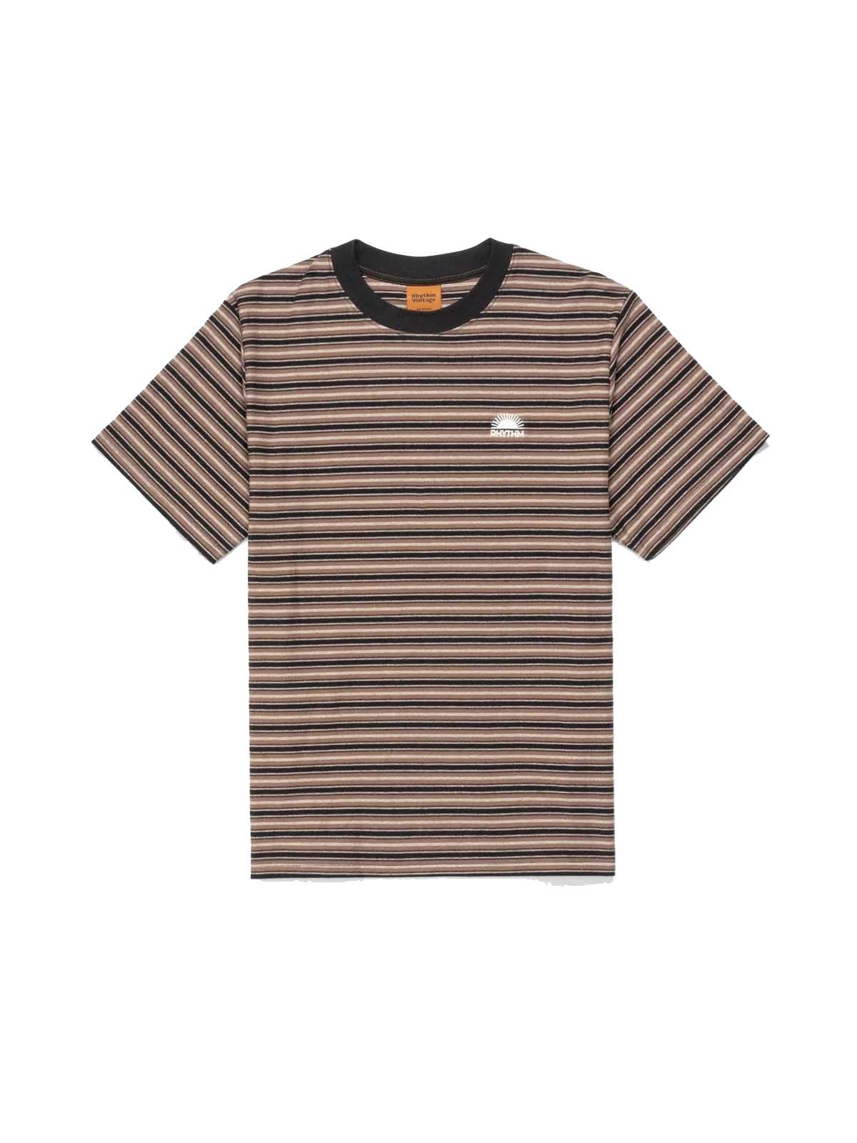 Rhythm Vintage Stripe SS T-Shirt Latte