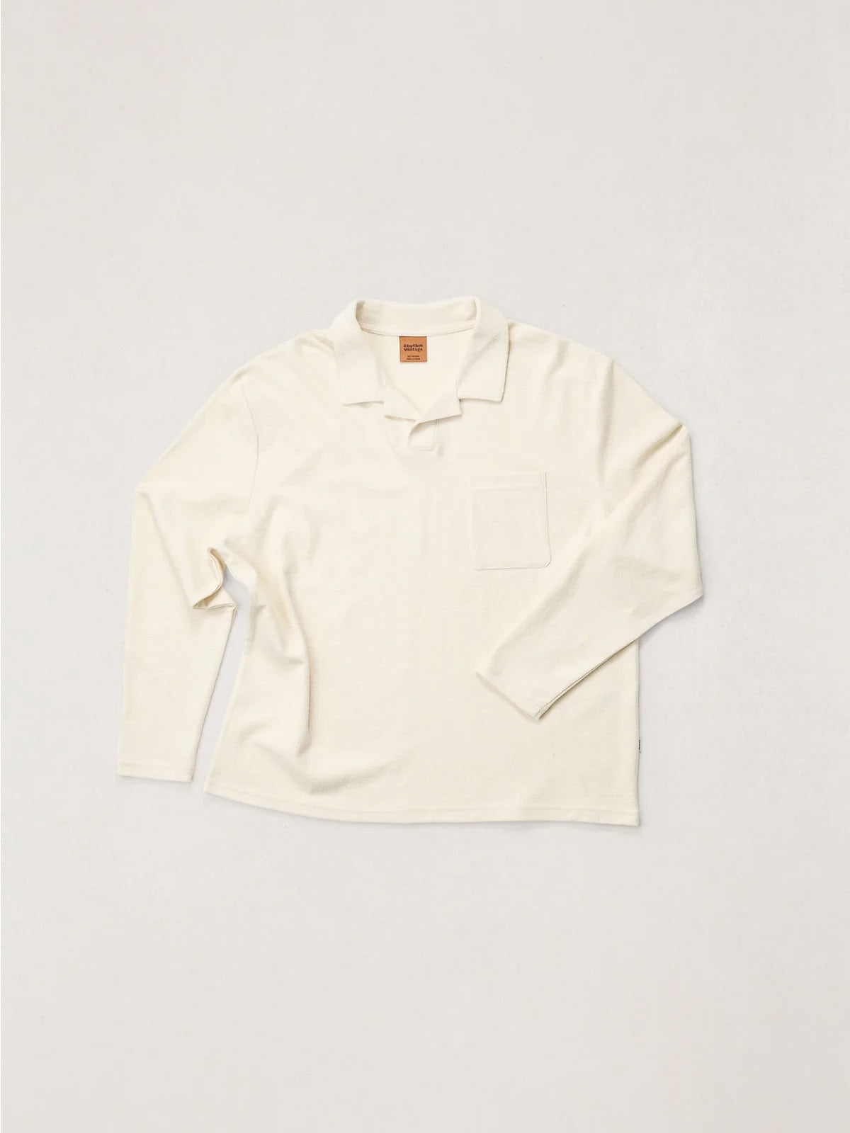 Rhythm Vintage Terry LS Polo Natural