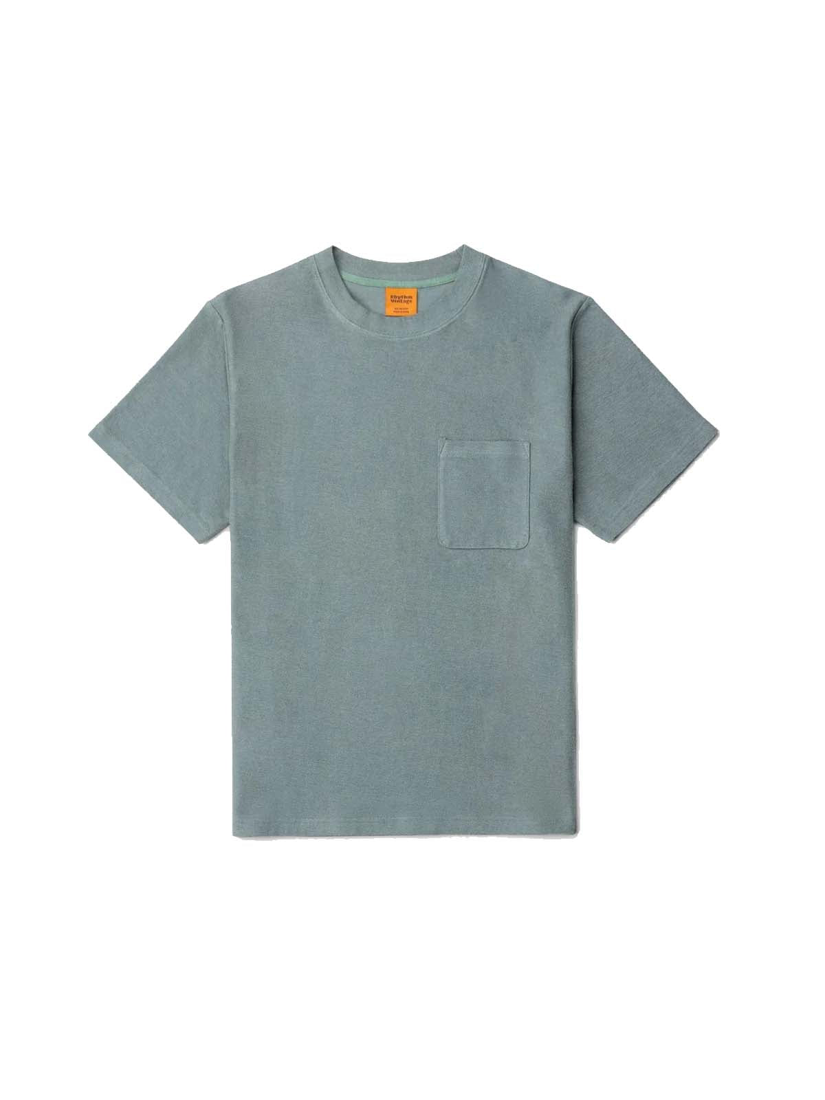 Rhythm Vintage Terry T-Shirt Silver Pine