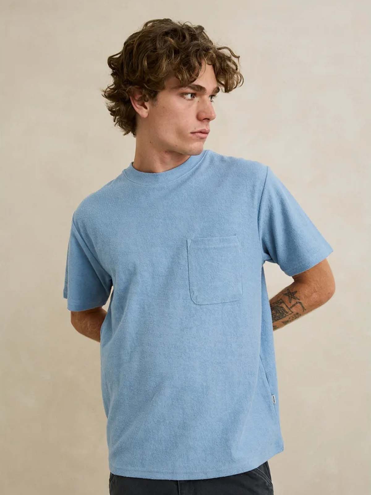 Rhythm Vintage Terry T-Shirt Slate