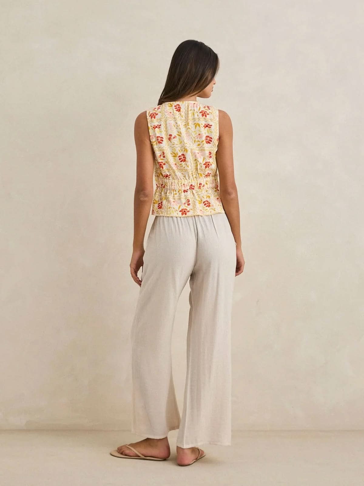 Rhythm Women's Airlie Beach Pant Ivory
