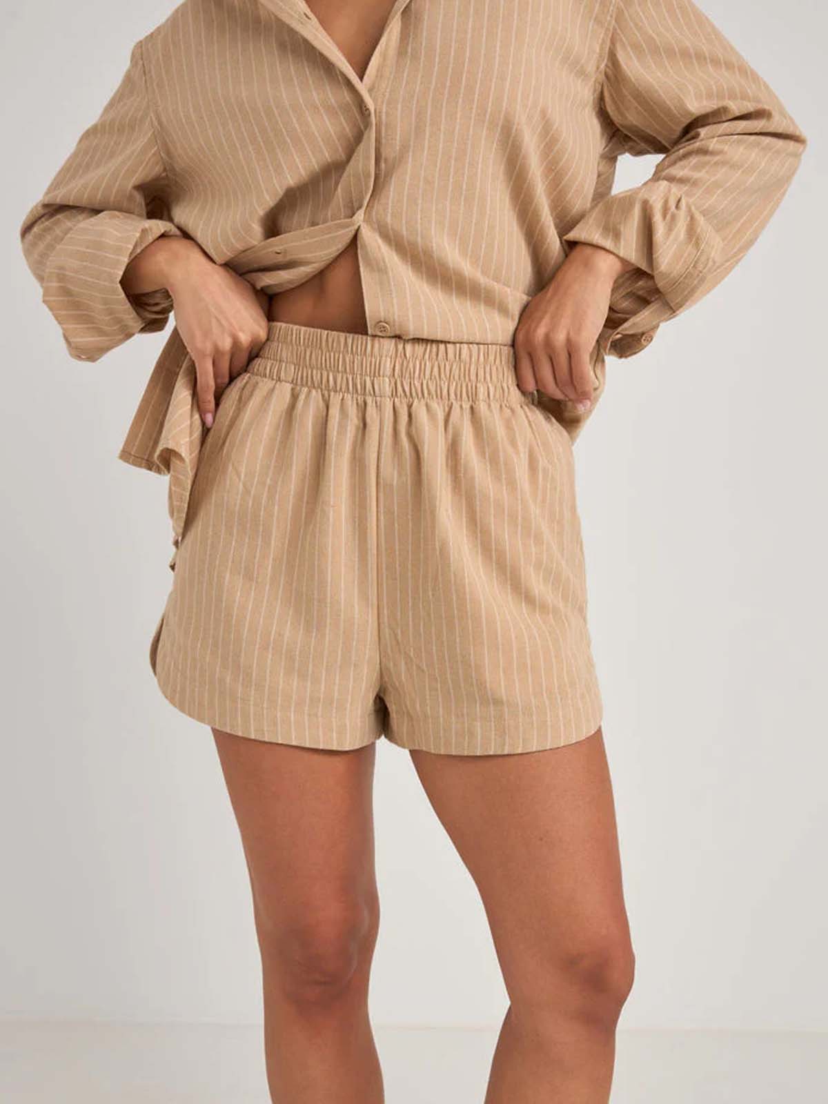 Rhythm Women's Byron Striped Short Natural