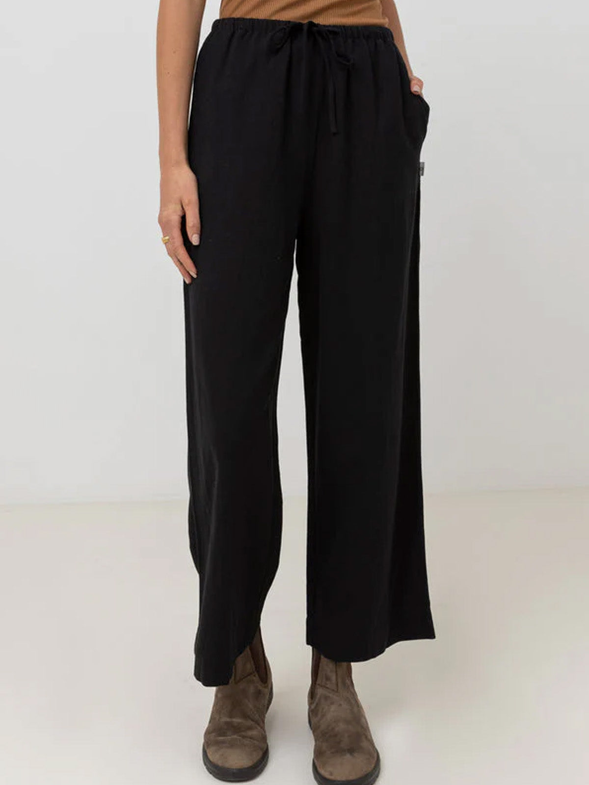 Rhythm Women's Classic Drawstring Pant Black