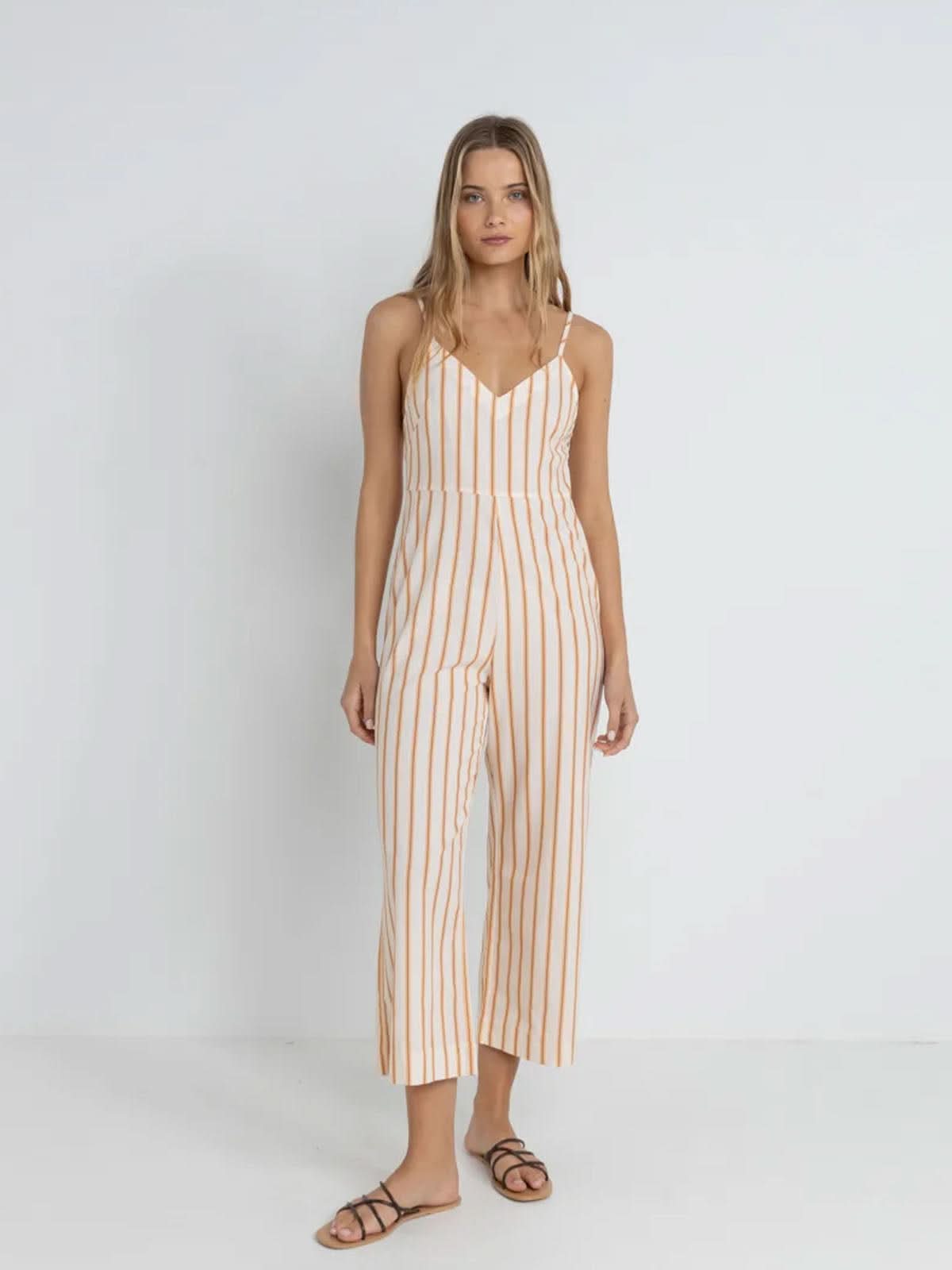 Rhythm Women's Tide Stripe Jumpsuit Natural