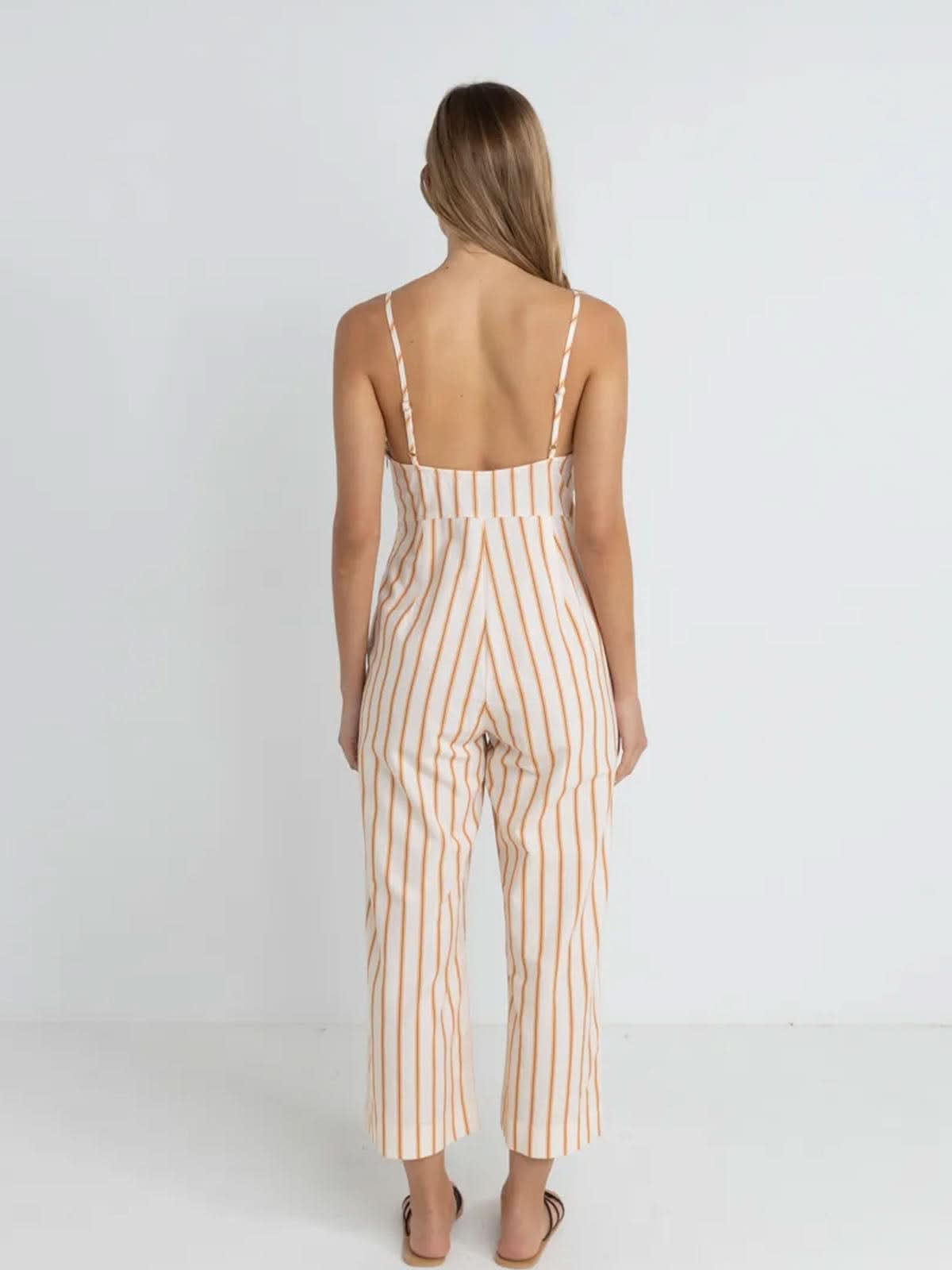Rhythm Women's Tide Stripe Jumpsuit Natural