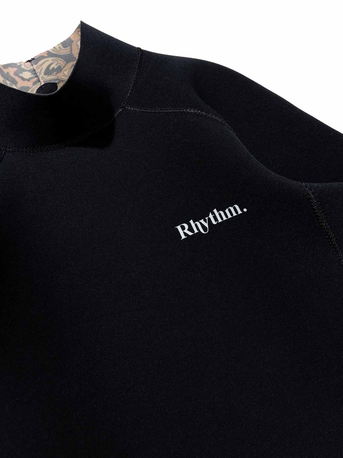Rhythm Classic Back Zip Wetsuit Jacket Black