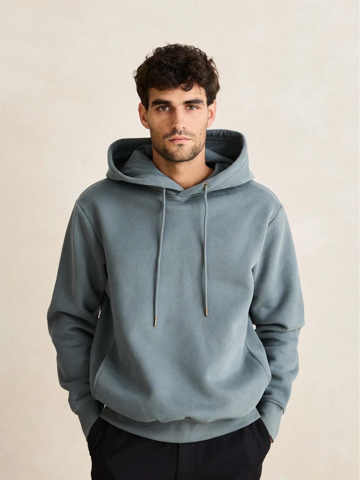 Rhythm Classic Fleece Hood Silver Pine