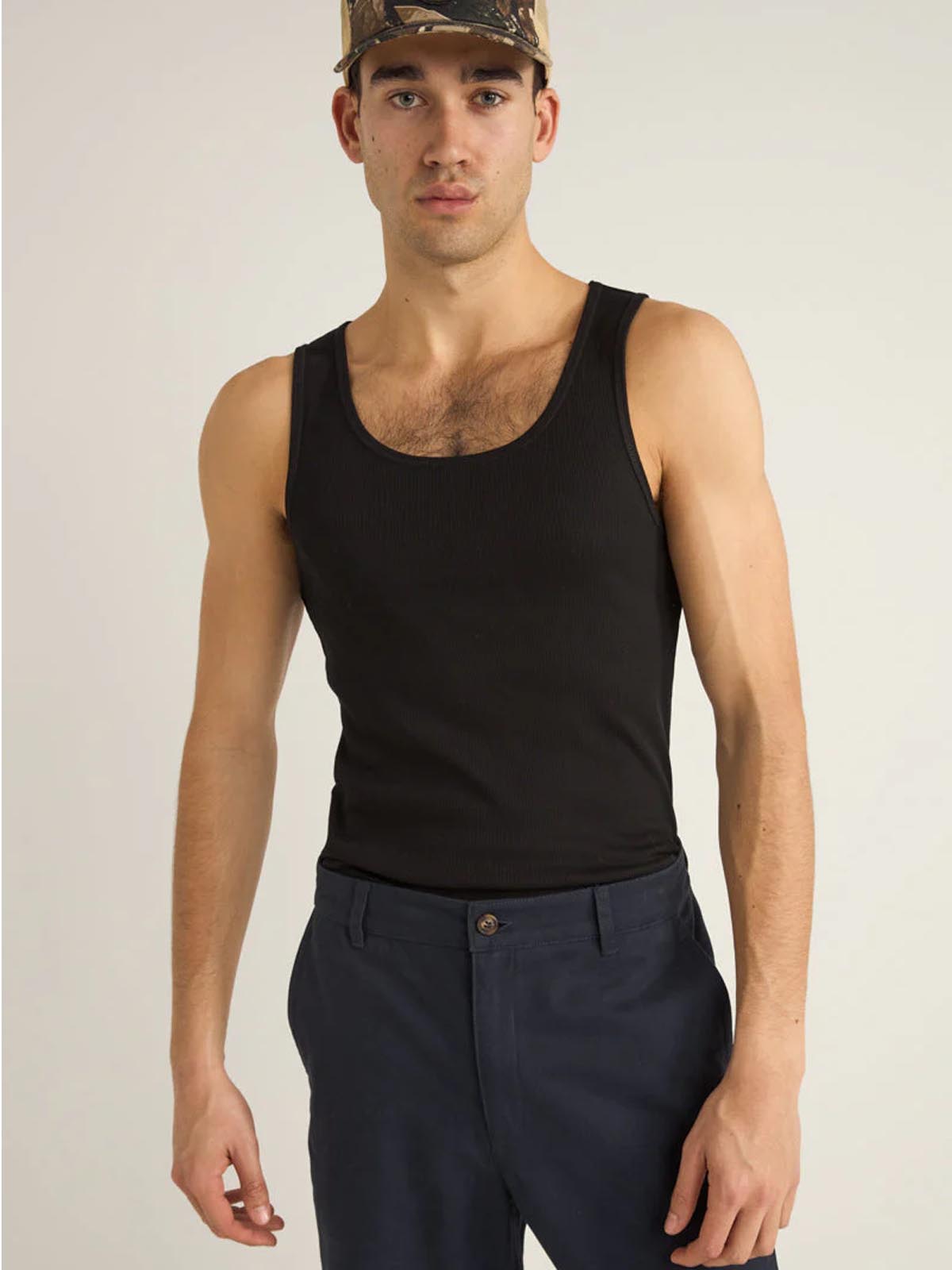 Rhythm Everyday Singlet Black