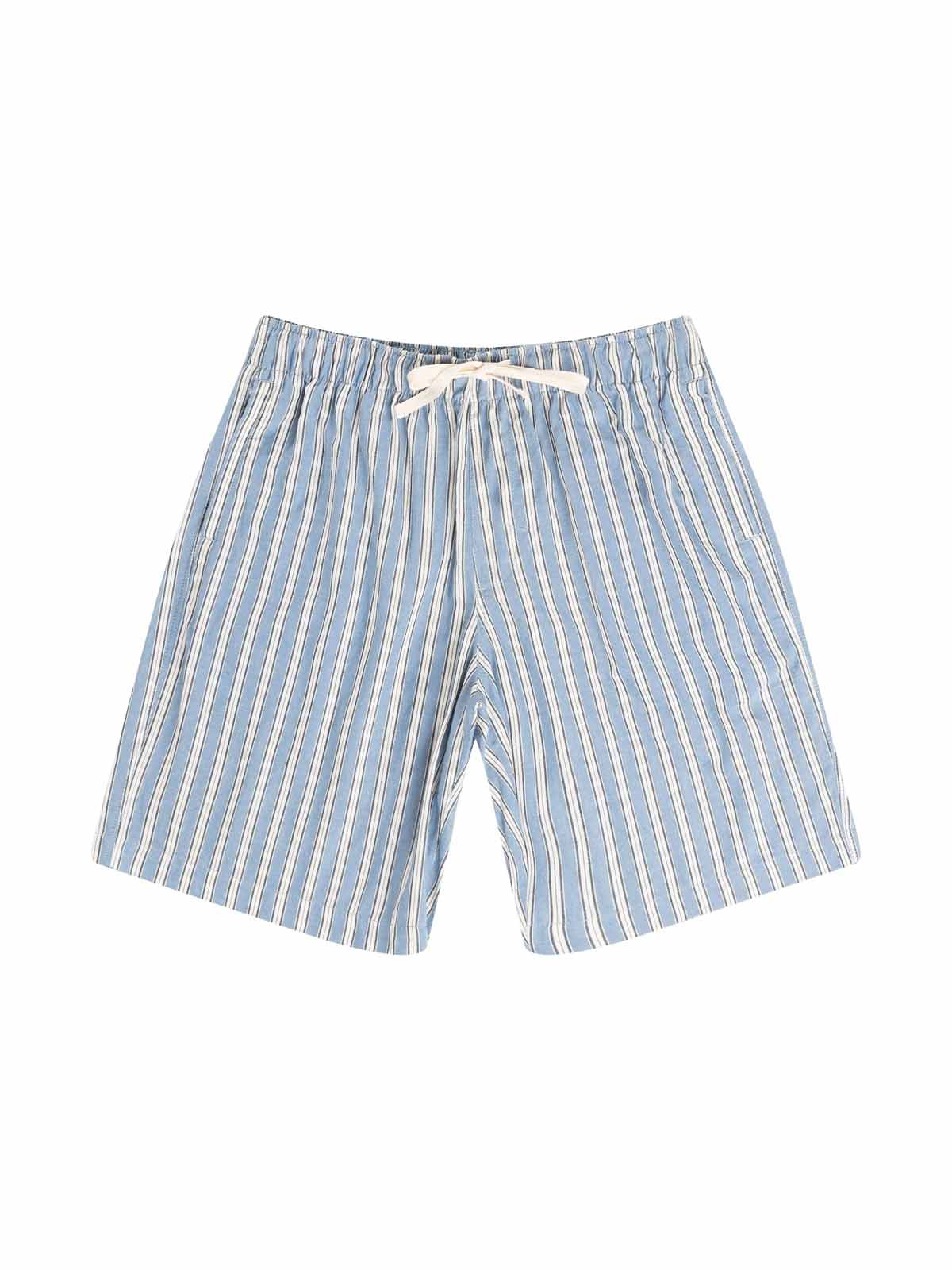 Rhythm Stripe Beach Shorts Blue