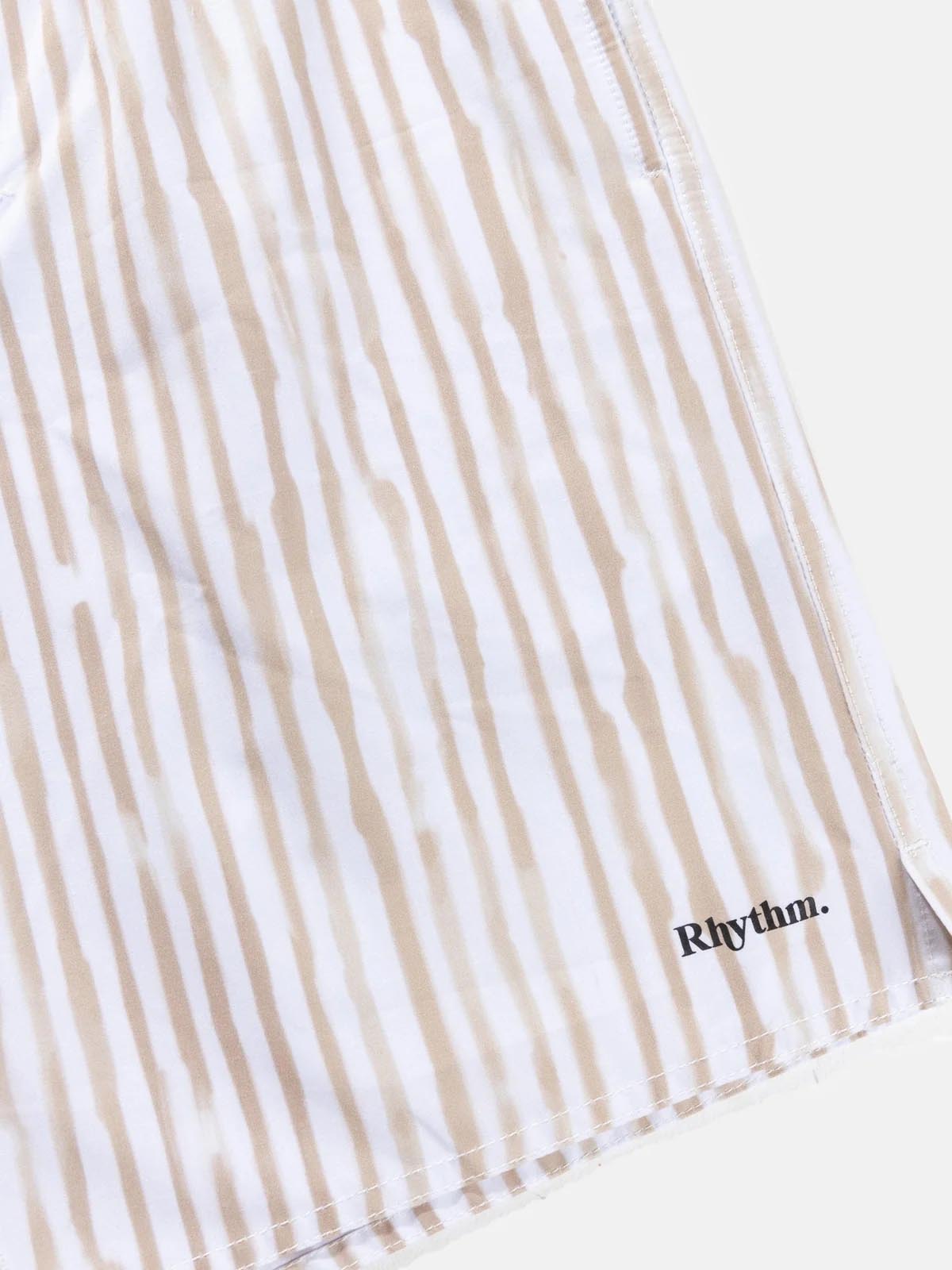 Rhythm Striped Beach Short Camel