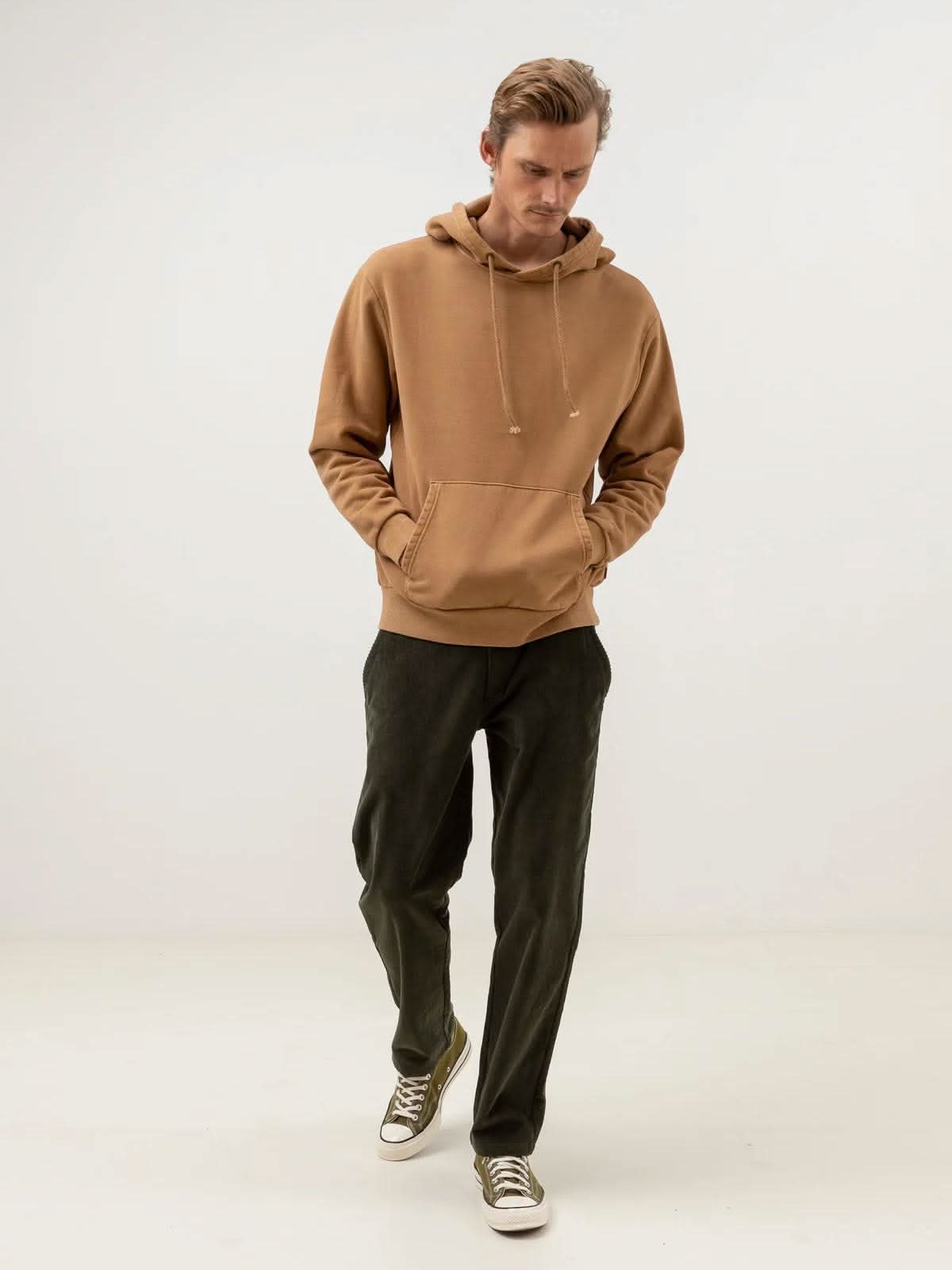 Rhythm Worn Path Fleece Hood Brown