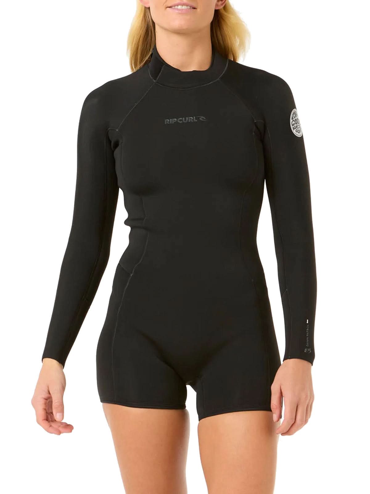 Rip Curl Wetsuit Womens Dawn Patrol BZ LS Spring Black