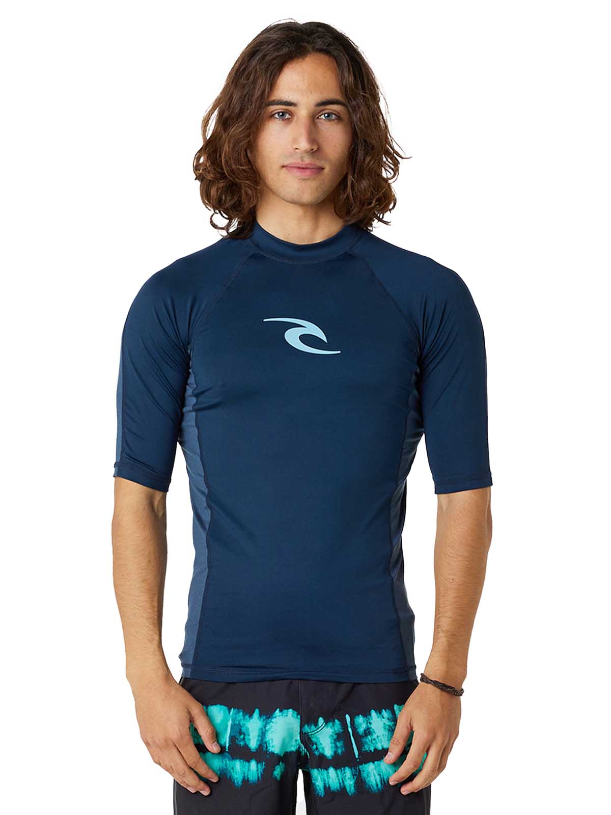 Rip Curl Waves Upf Perf Shirt Dark Navy