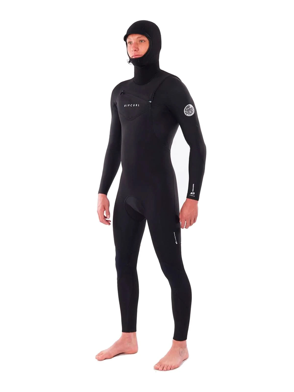Rip Curl Wetsuit Dawn Patrol Hooded 5-4 GB Chest Zip Black E5