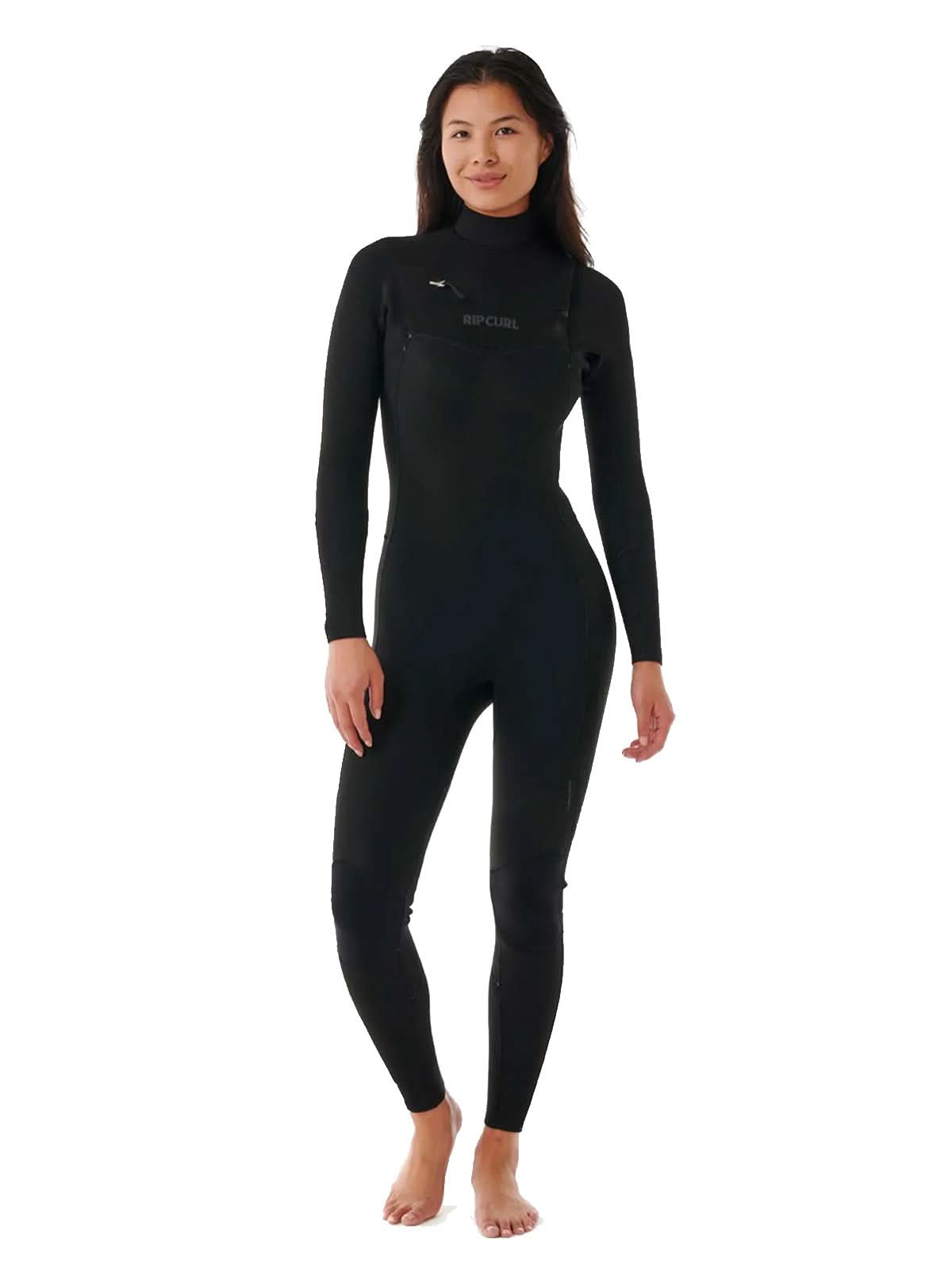 Rip Curl Wetsuit Womens Dawn Patrol 4-3 GBS Chestzip Black SS24