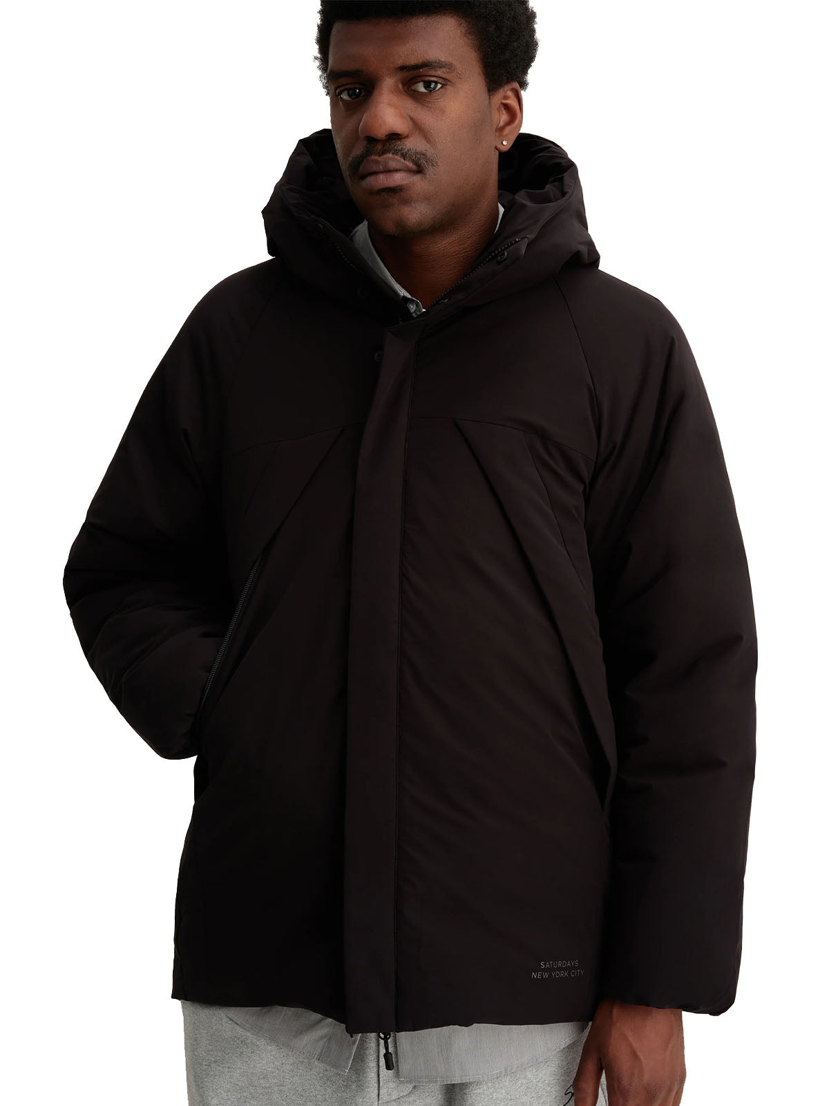 Saturdays NYC Allied Down Hooded Blouson Black
