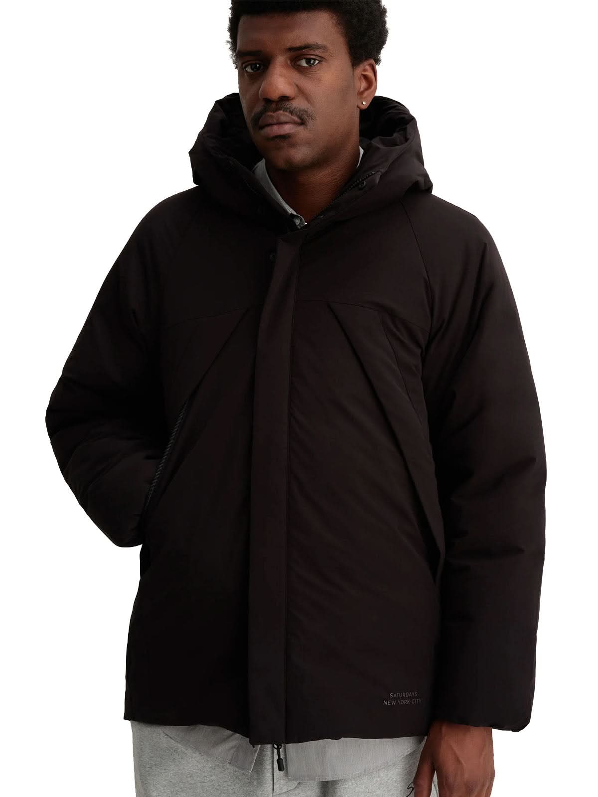 Saturdays NYC Allied Down Hooded Blouson Black