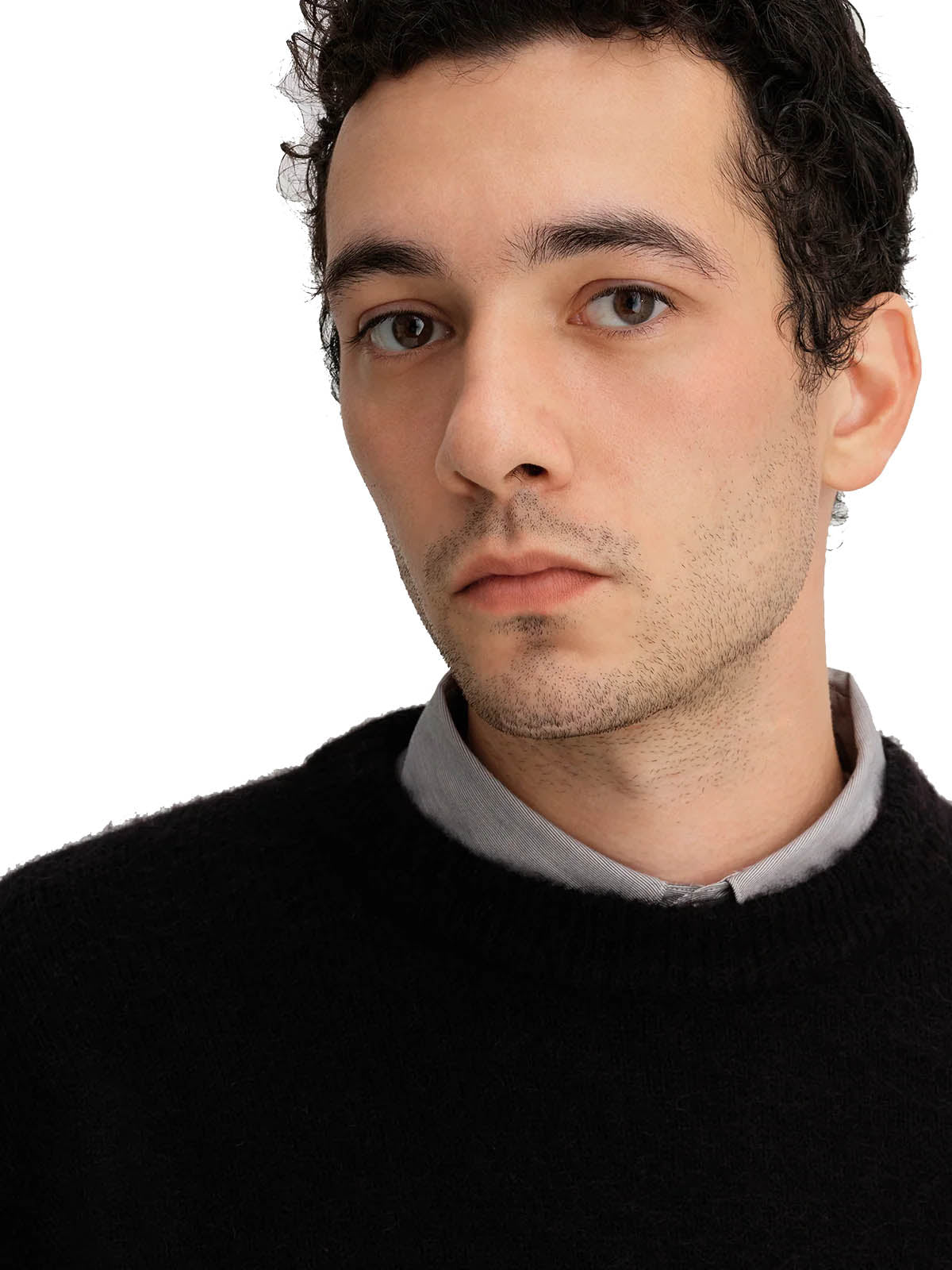 Saturdays NYC Fox Wool Knit Black