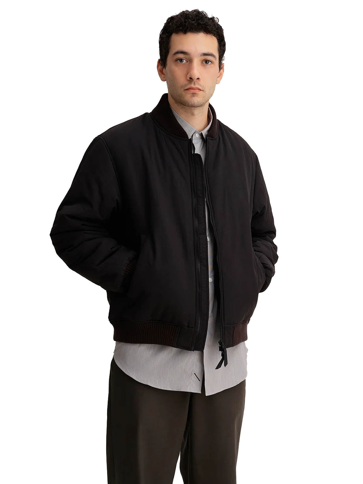 Saturdays NYC Padded Zip Blouson Black