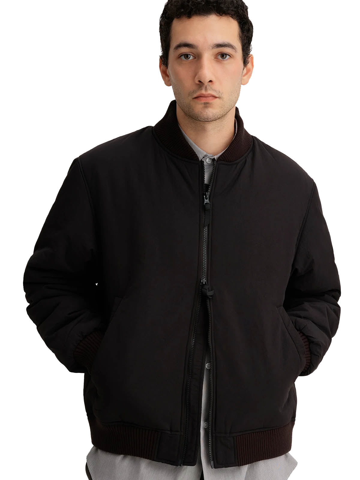 Saturdays NYC Padded Zip Blouson Black