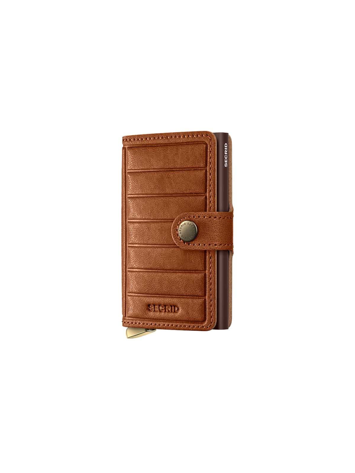 Secrid Premium Miniwallet Emboss Lines Cognac