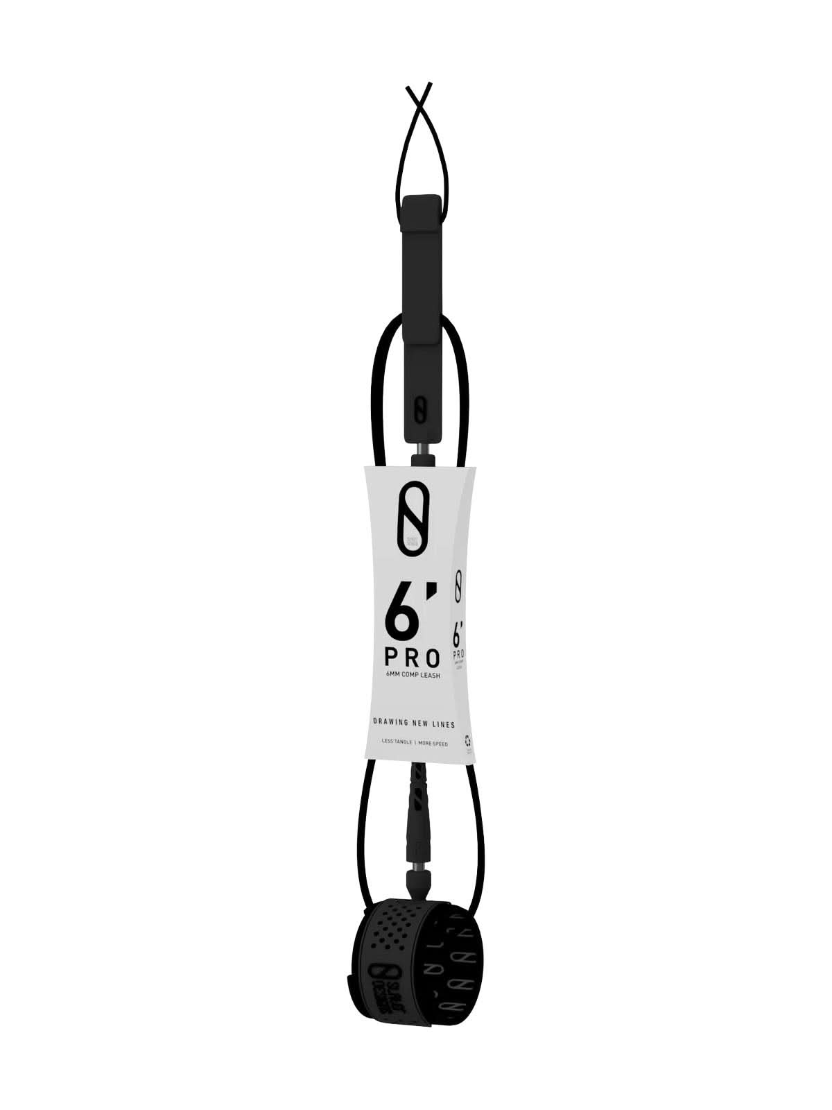 Slater Designs 6'0" Comp Leash Black