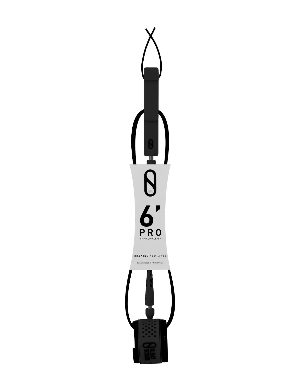 Slater Designs 6'0" Comp Leash Black