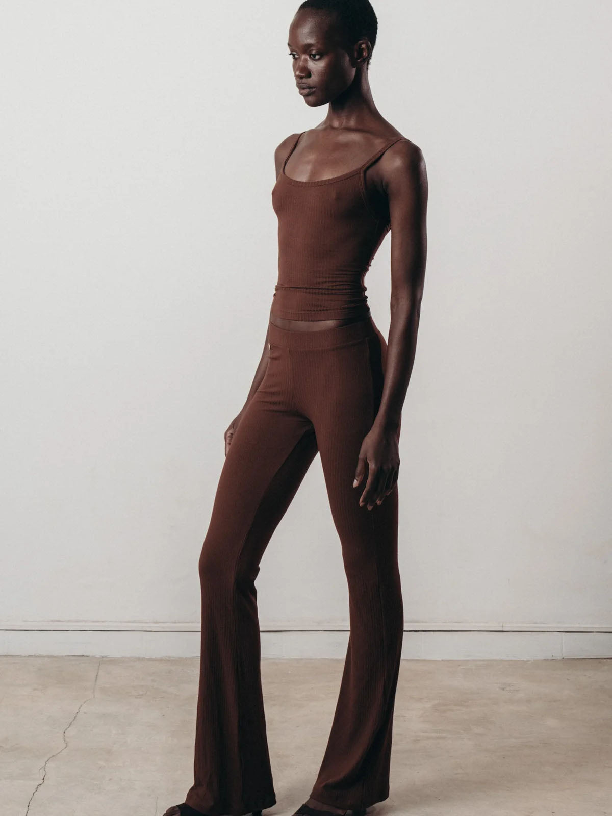 Studio K Rib Flares Chocolate