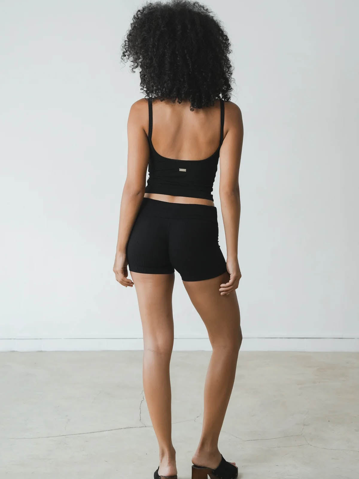 Studio K Rib Singlet Black
