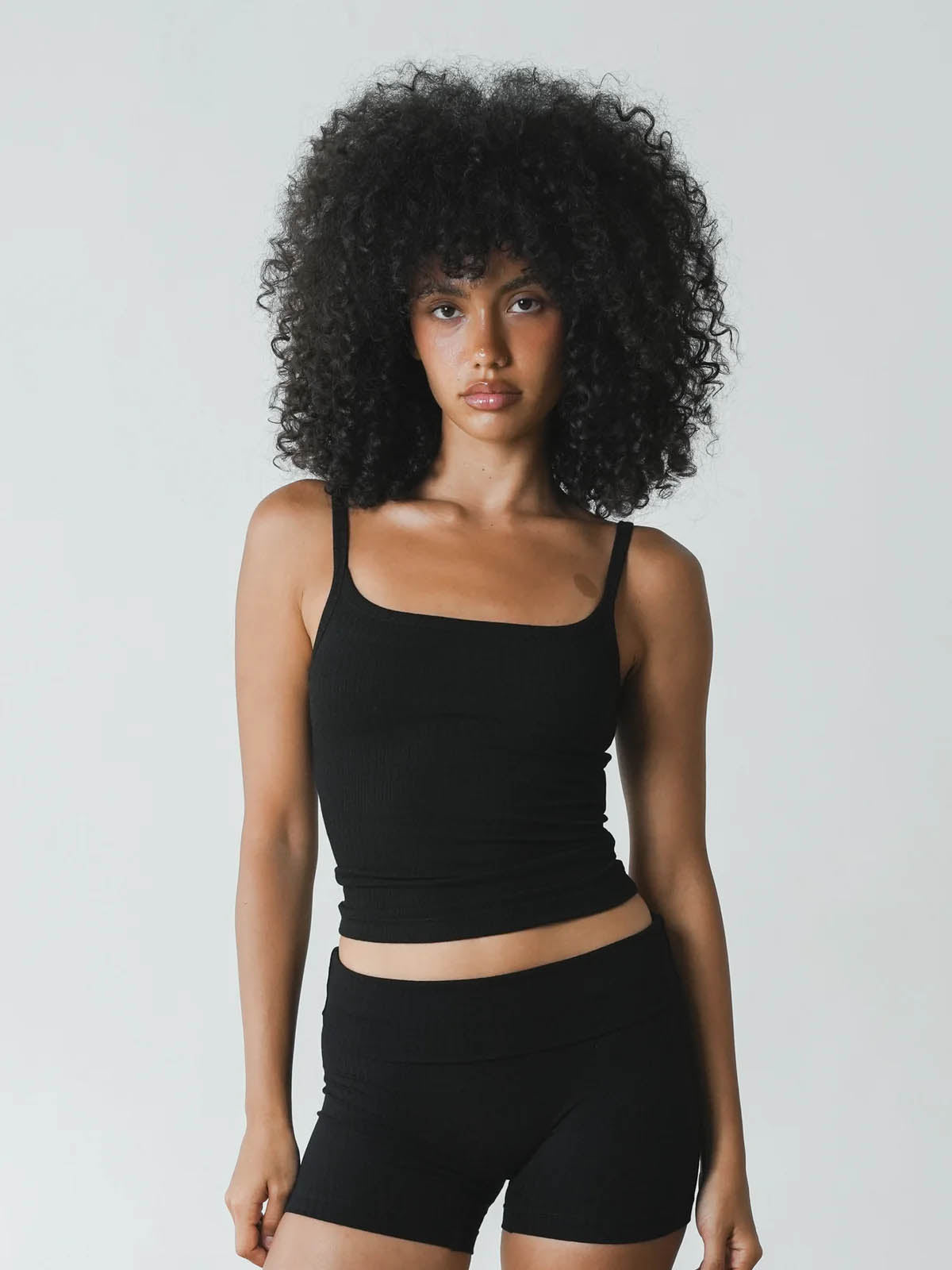 Studio K Rib Singlet Black