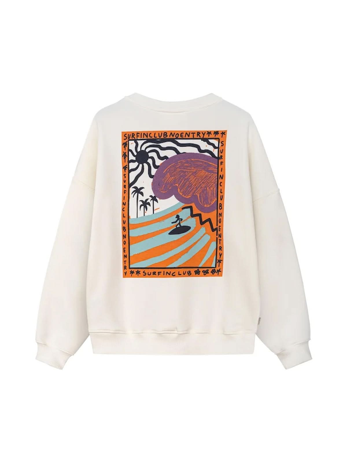 Surf Inc Organic Wave Sweat Vintage White