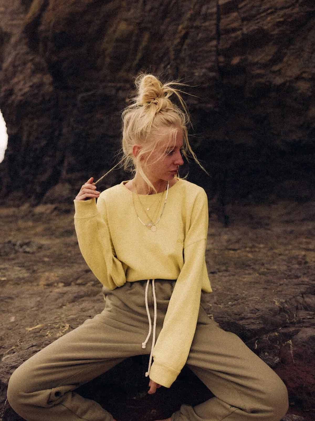 Surf Inc Waffle Longsleeve Yellow Snow