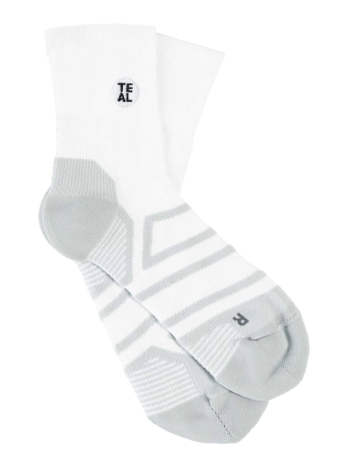 Teal Project Performance Sock Mid White/Pebble