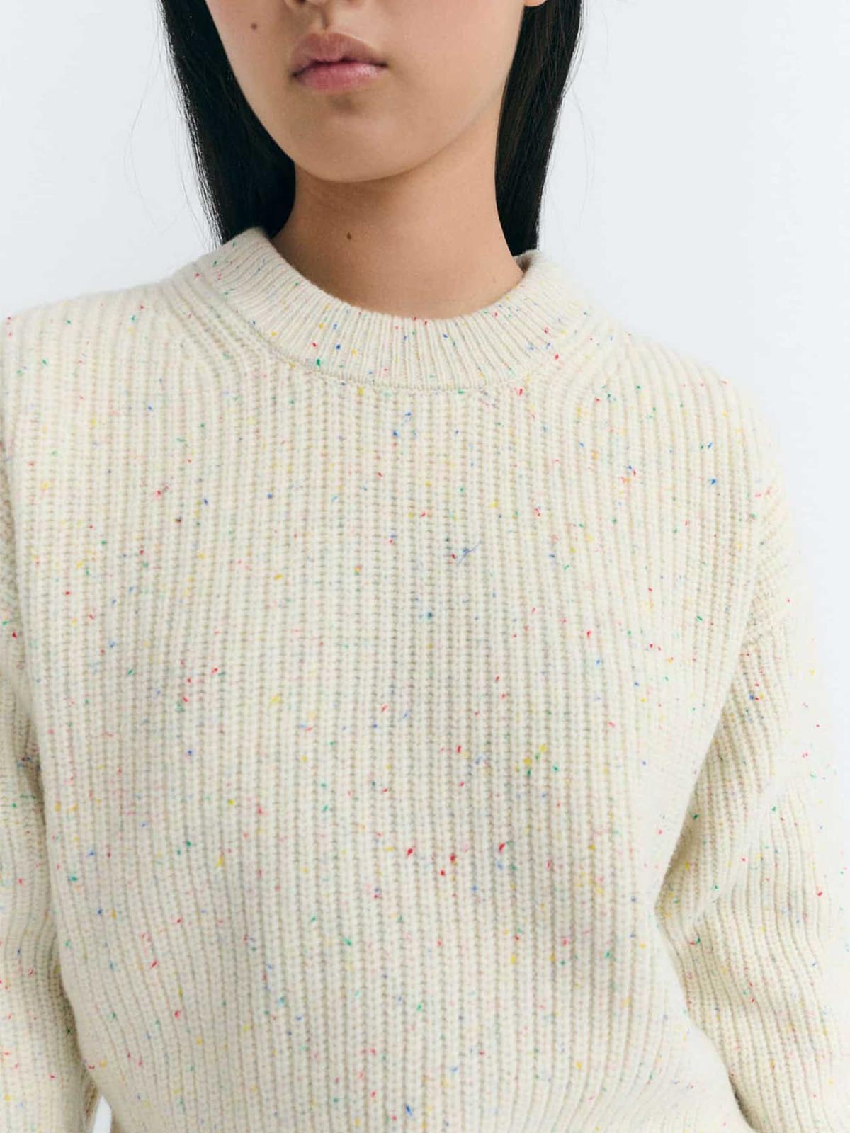 Thinking Mu Carmen Knitted Sweater Ecru