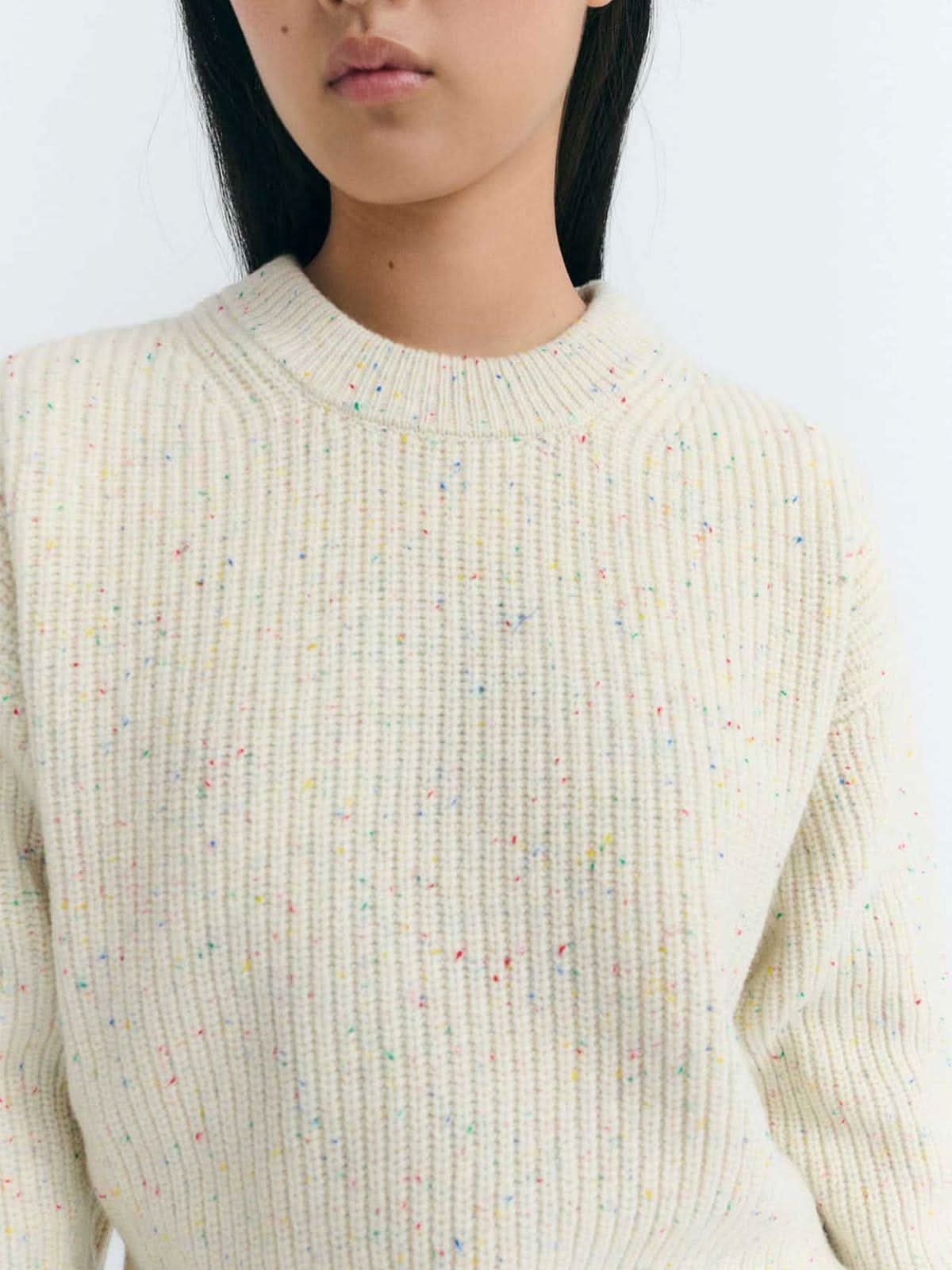 Thinking Mu Carmen Knitted Sweater Ecru