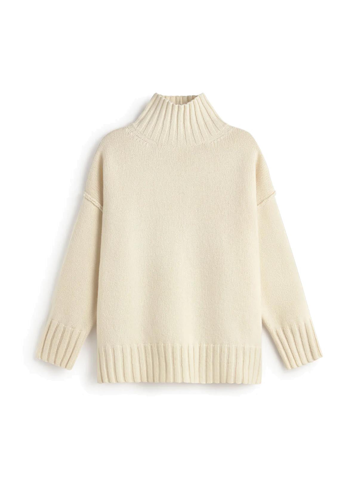Thinking Mu Imogen Knitted Sweater Ecru
