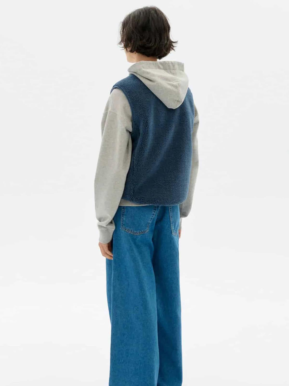 Thinking Mu Fuzz Jay Vest Blue