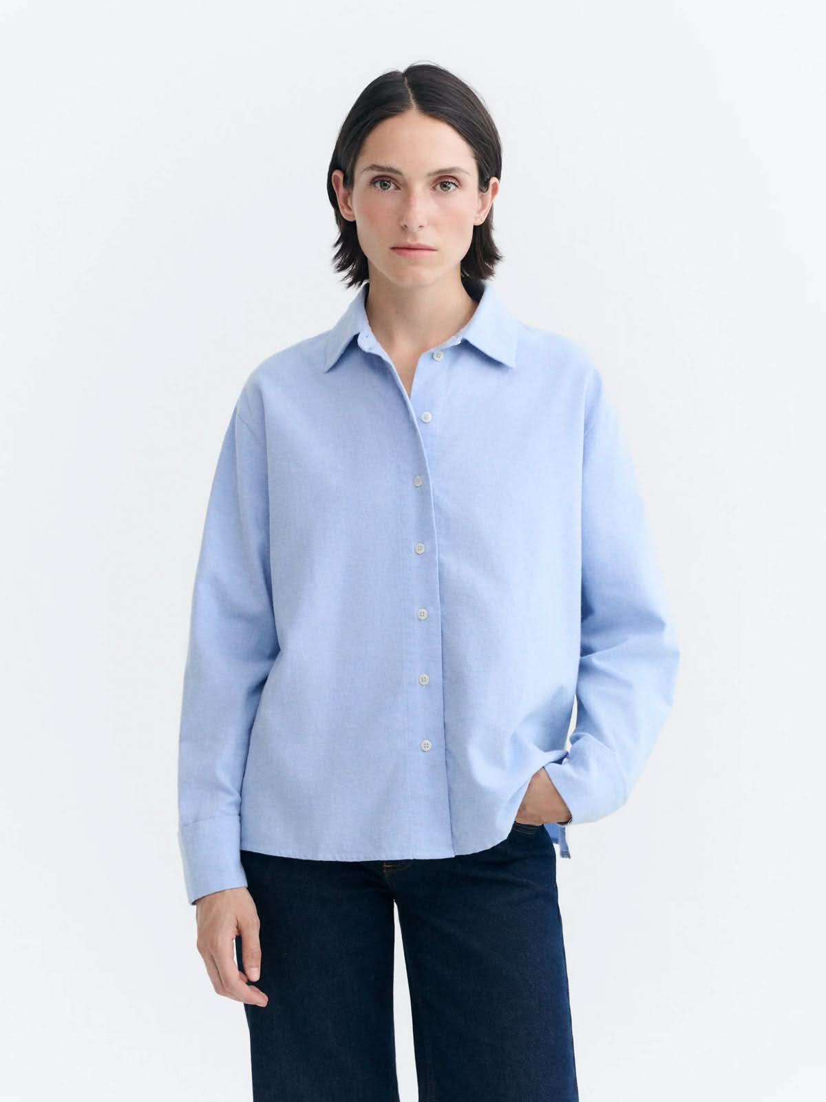 Thinking Mu Manuela Blouse Light Blue