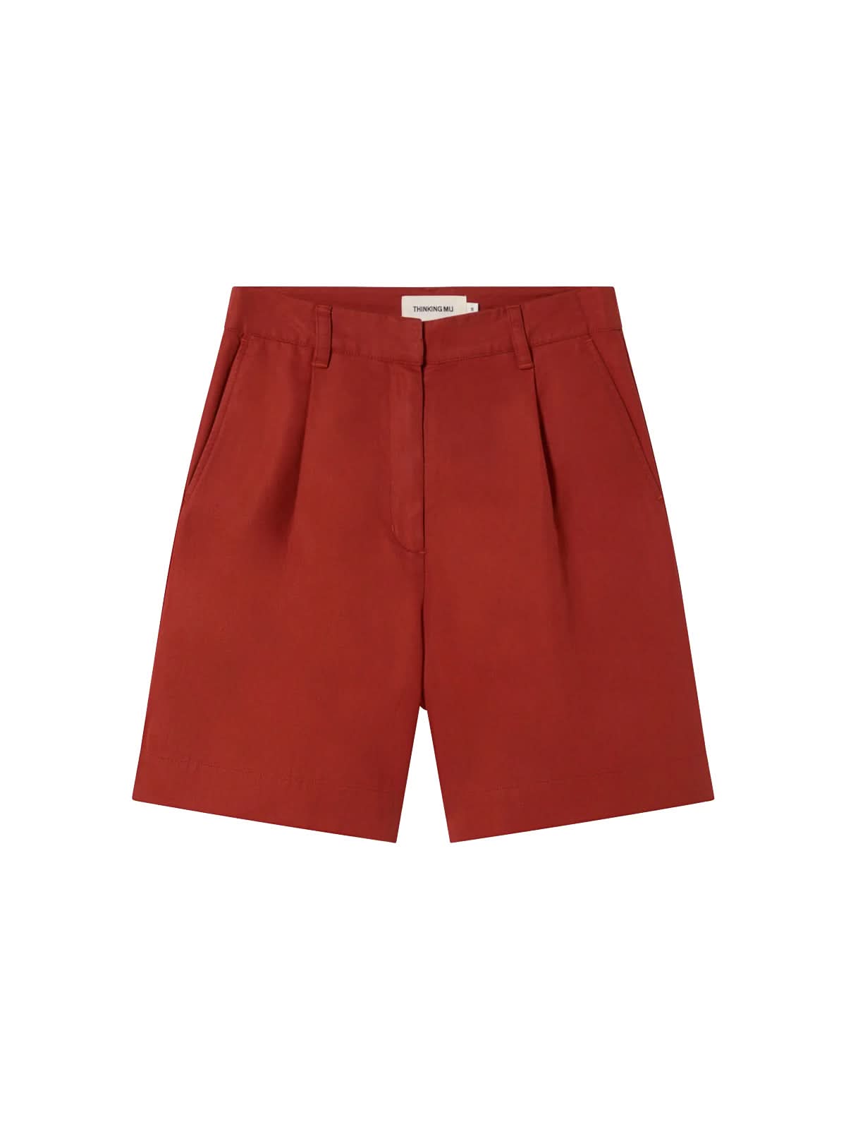 Thinking Mu Orange Red Hemp Lia Shorts