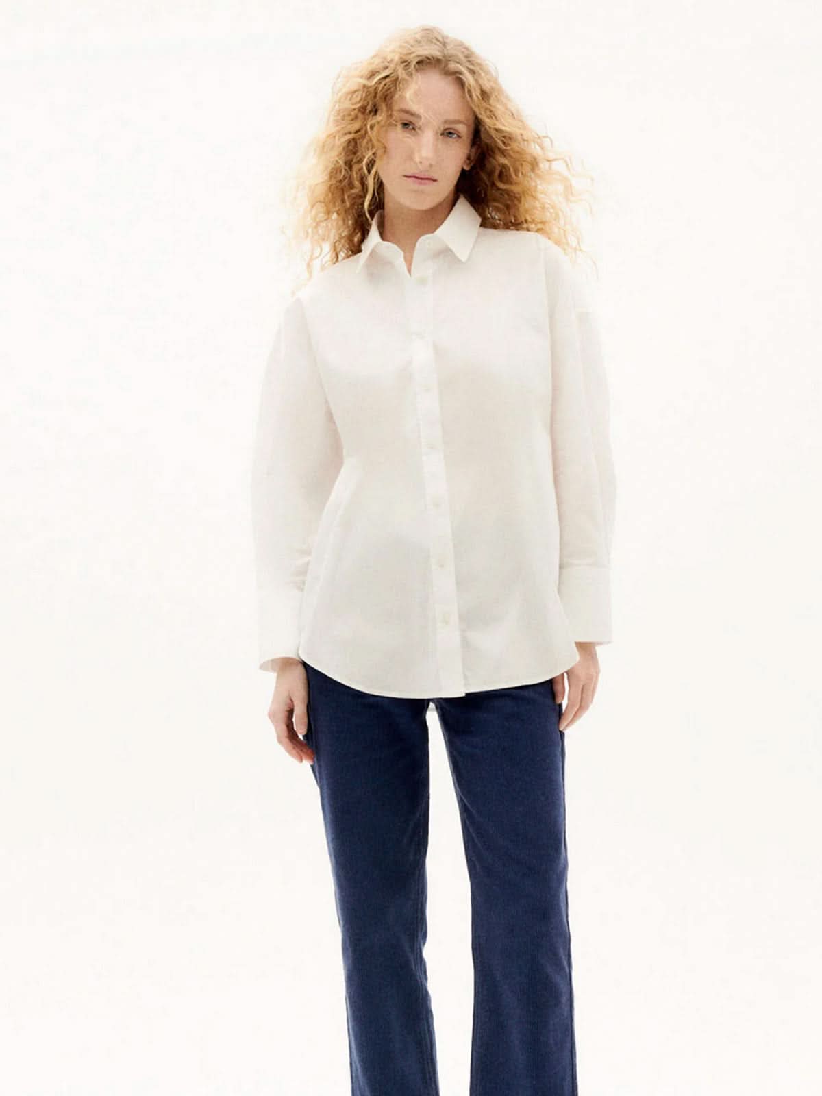 Thinking Mu Carangi Blouse White