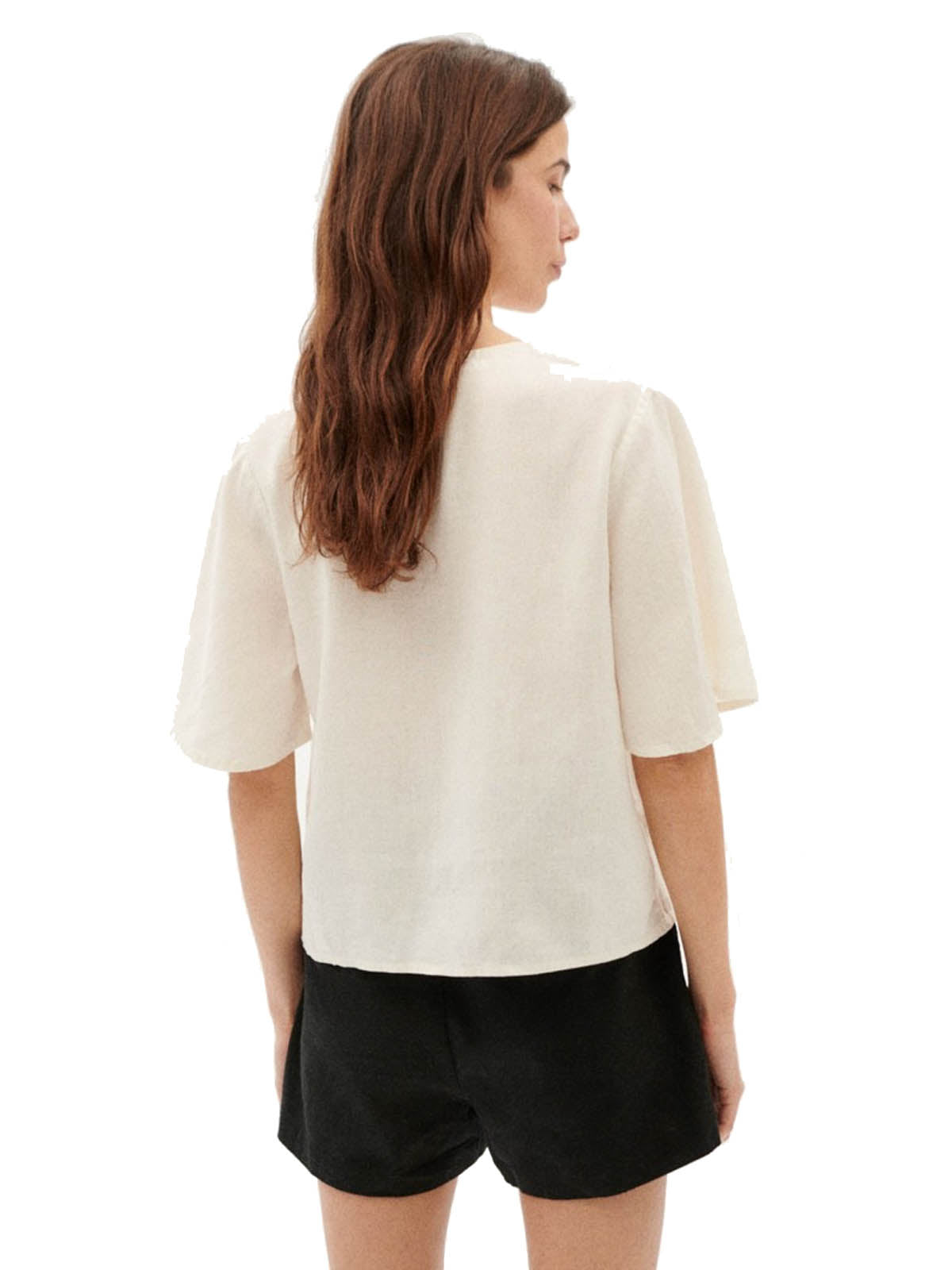 Thinking Mu Libelula Blouse Hemp White
