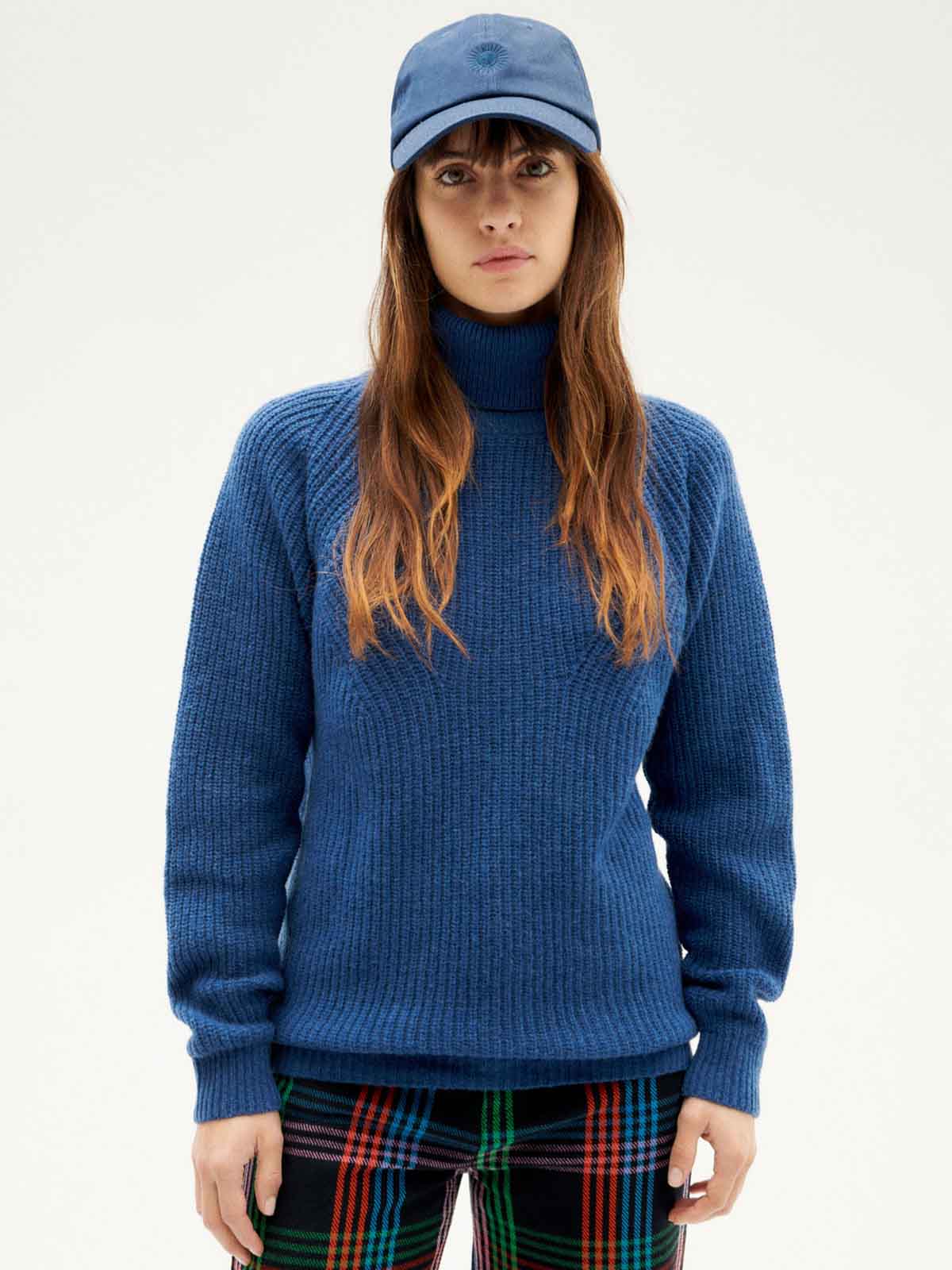 Thinking Mu Matilda Knitted Sweater Navy