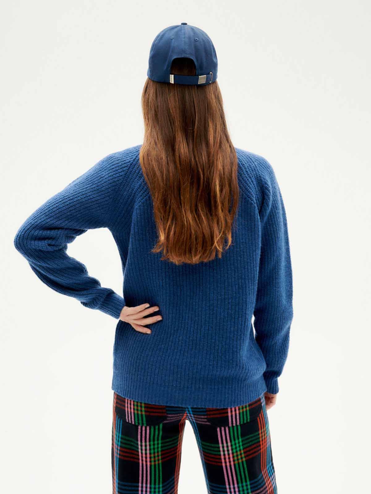 Thinking Mu Matilda Knitted Sweater Navy