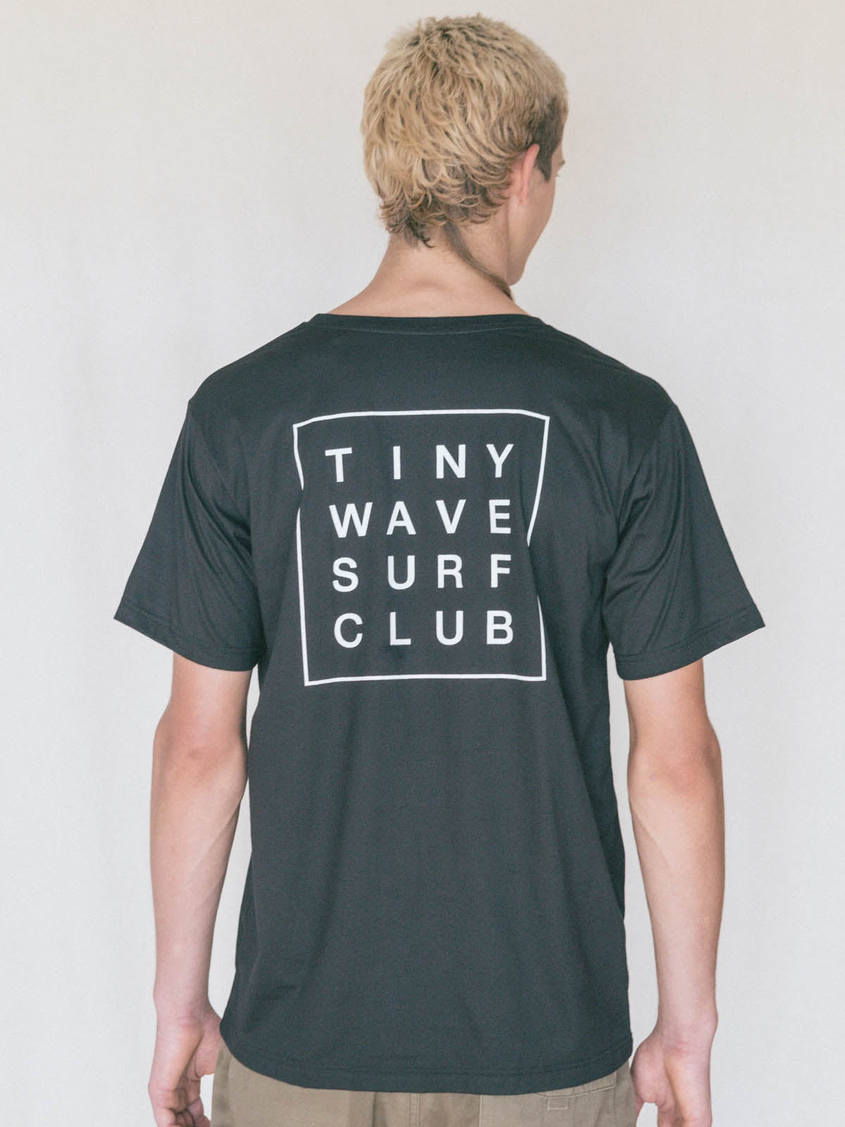 Tiny Wave Surf Club Logo Tee Black