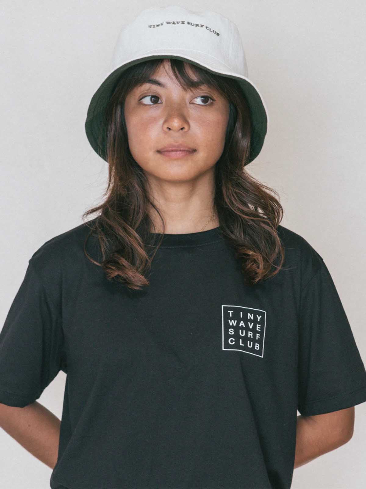 Tiny Wave Surf Club Logo Tee Black