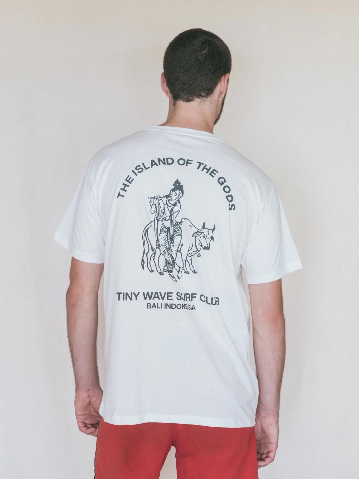 Tiny Wave Surf Club Gods Tee Off White