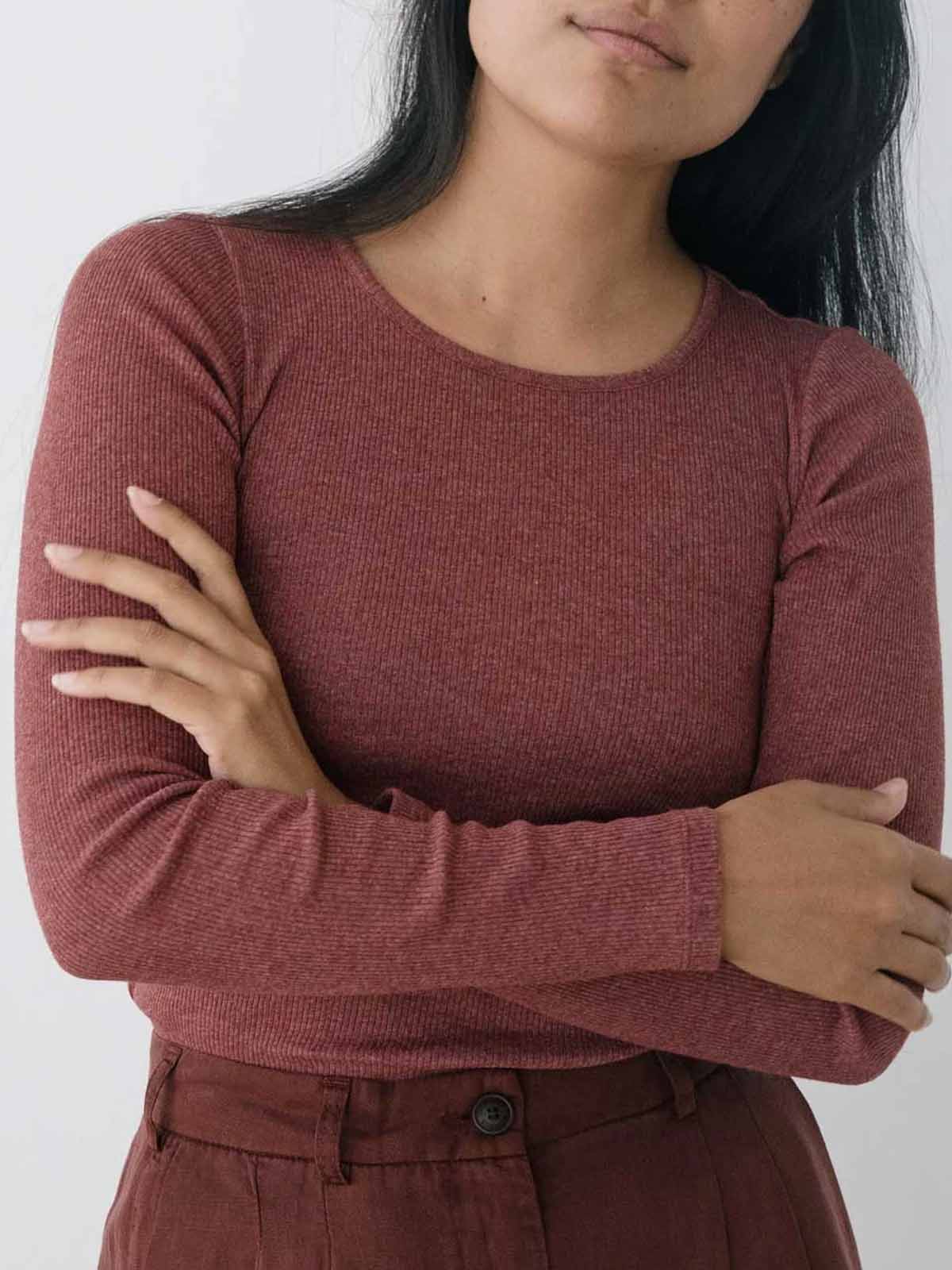 Twothirds Arran LS T-Shirt Wine