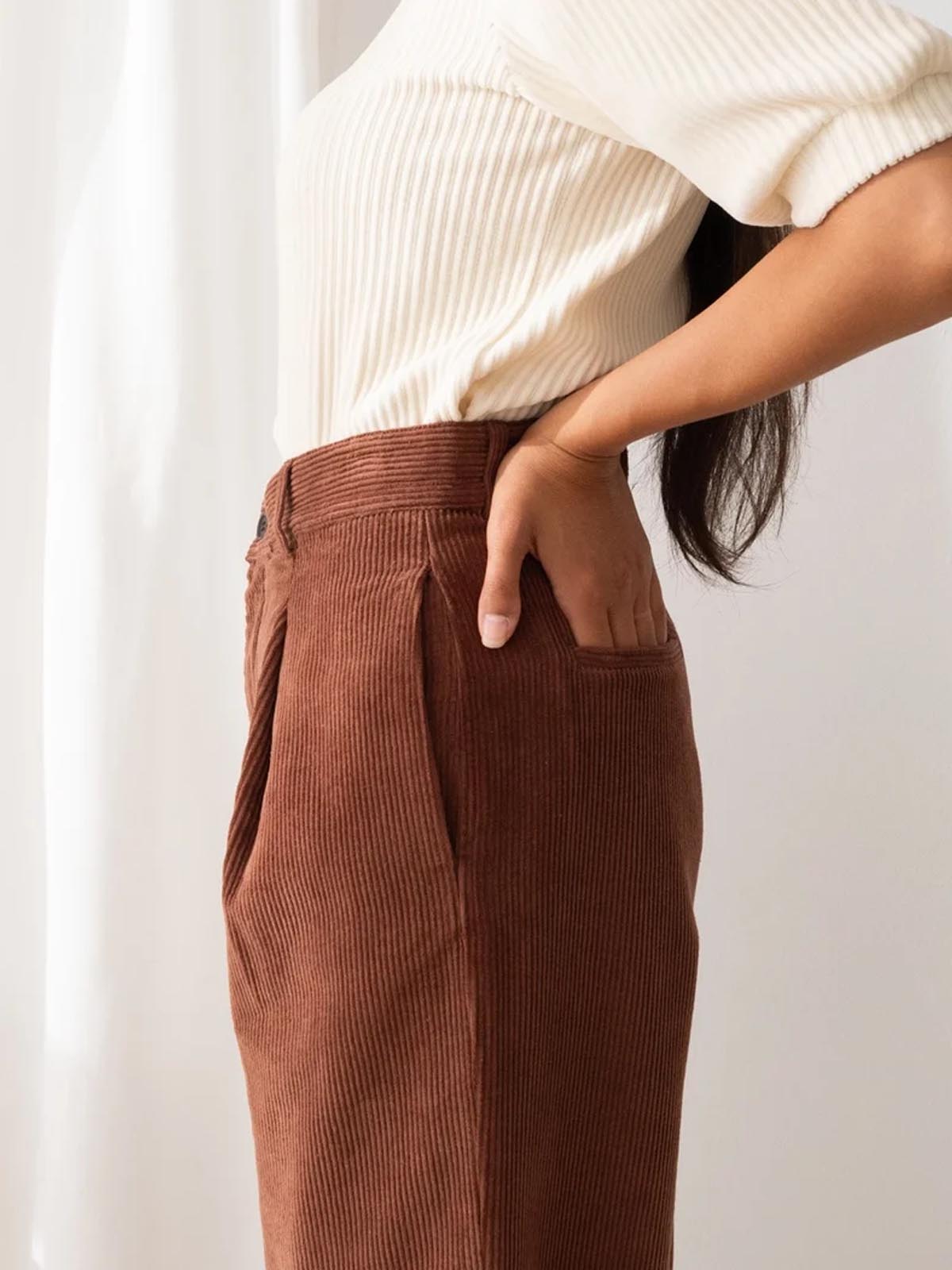 Twothirds Haruku Corduroy Pants Cappuccino